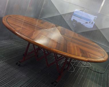 Varnishing Yacht cockpit table